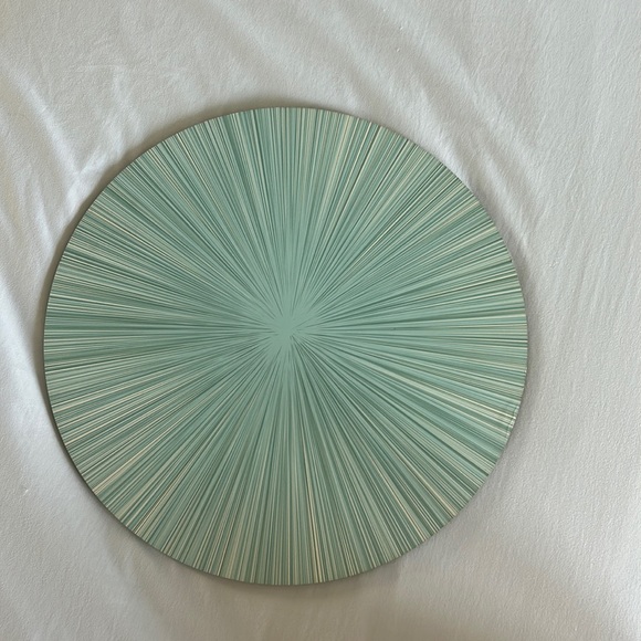 Placemats aqua color set of 8 brand new in plastic Tisch NEW YORK